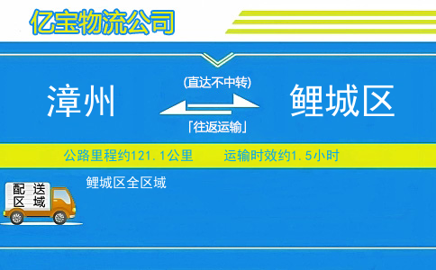 漳州到鲤城区物流公司